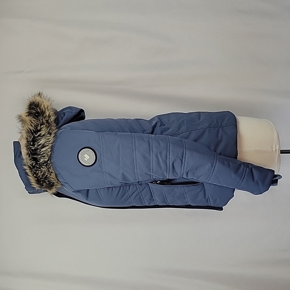 Obermeyer Hooded Winter Jacket Slate Blue Size 4 - Picture 4 of 16